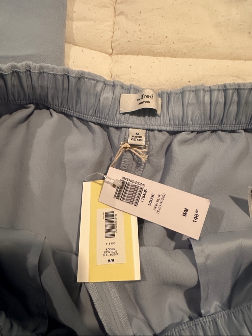 Aritzia Wilfred lodge pant in dew blue - brand new - Picture 2 of 4